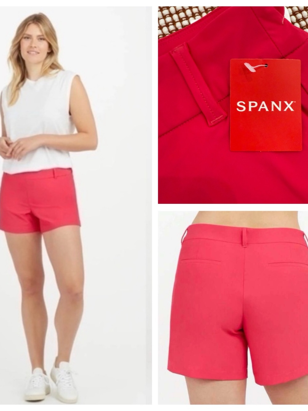 SPANX 6" Sunshine Shorts | Hibiscus Pink | Small